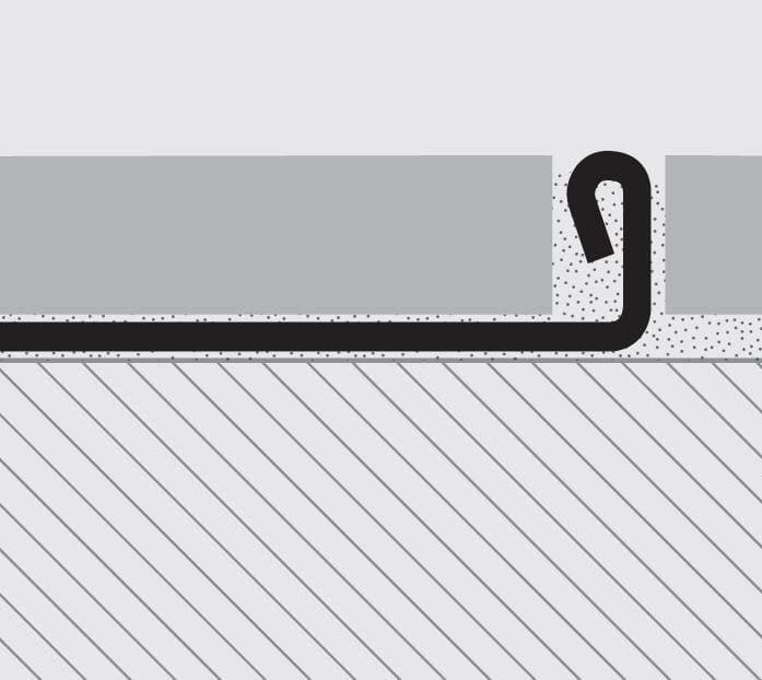 Матовое стальное соединение пола PROGRESS PROFILES PROTERMINAL ARCH-00051438 - Вид №2