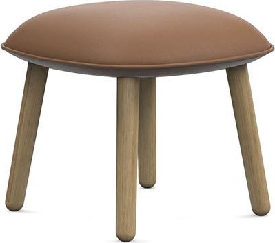 603769 Footstool Oak Ultra Leather Normann Copenhagen Ace