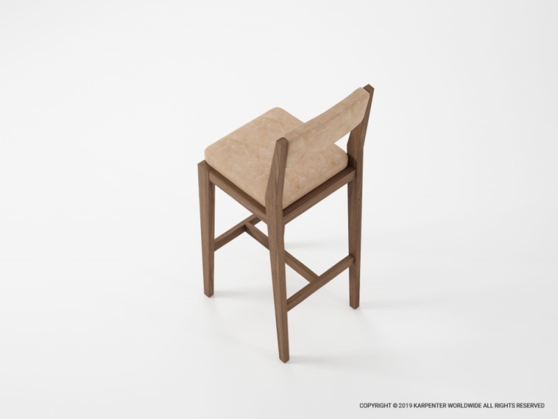 498_979 Барный стул с кожей Karpenter  - Вид №3