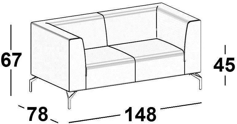 Luxy Мягкий диван из ткани Chic sun-id-1437956 - Вид №4