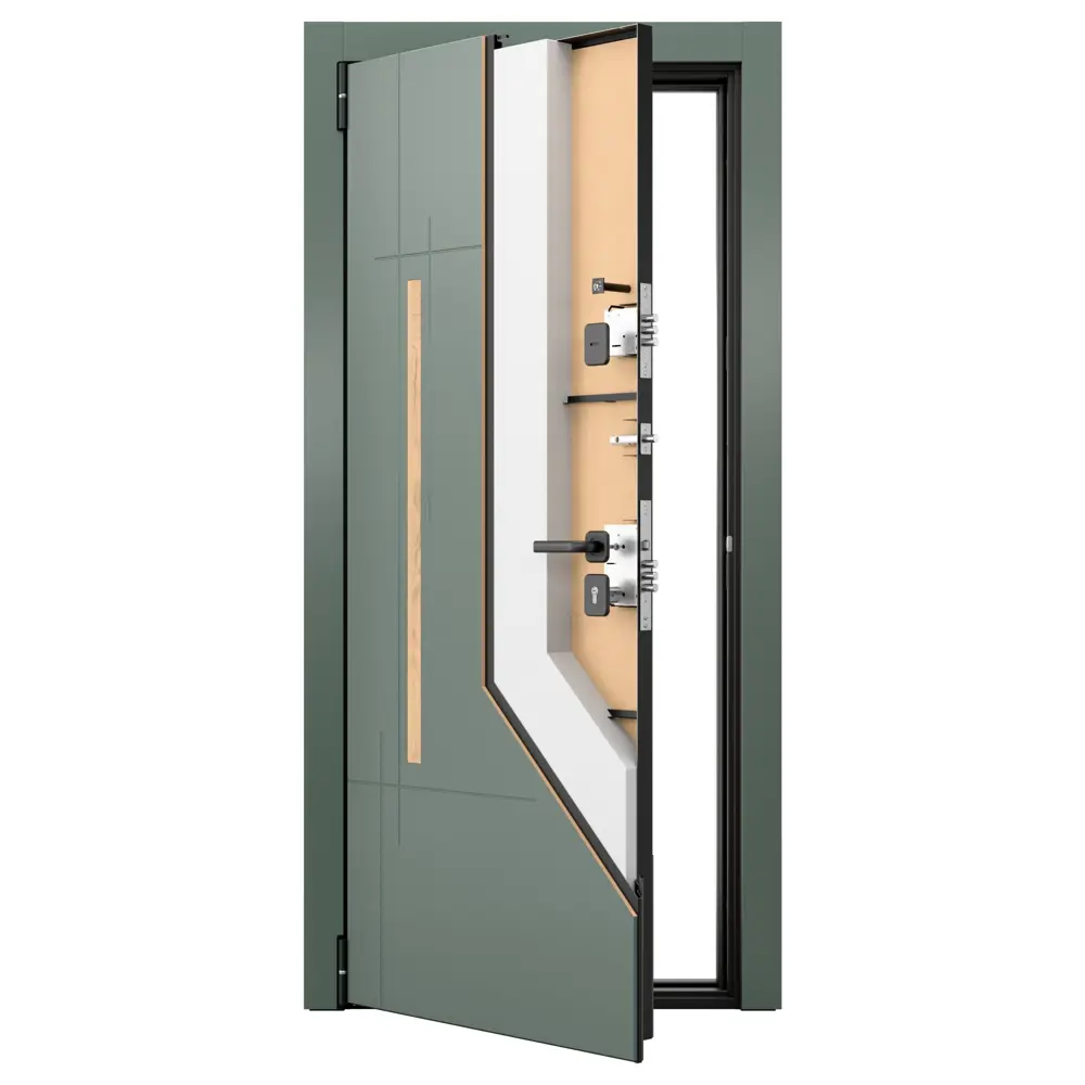 Дверь входная металлическая Грин Классик 95x205 см левая шелк грейдж TOREX STLM-2127797 - Вид №13