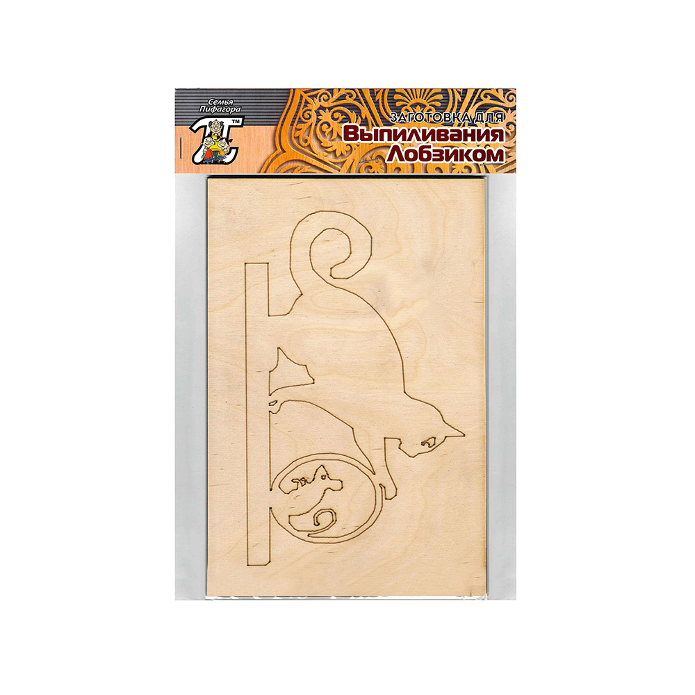 124058 Заготовка для выпиливания №3 "Кошка" Дельта 