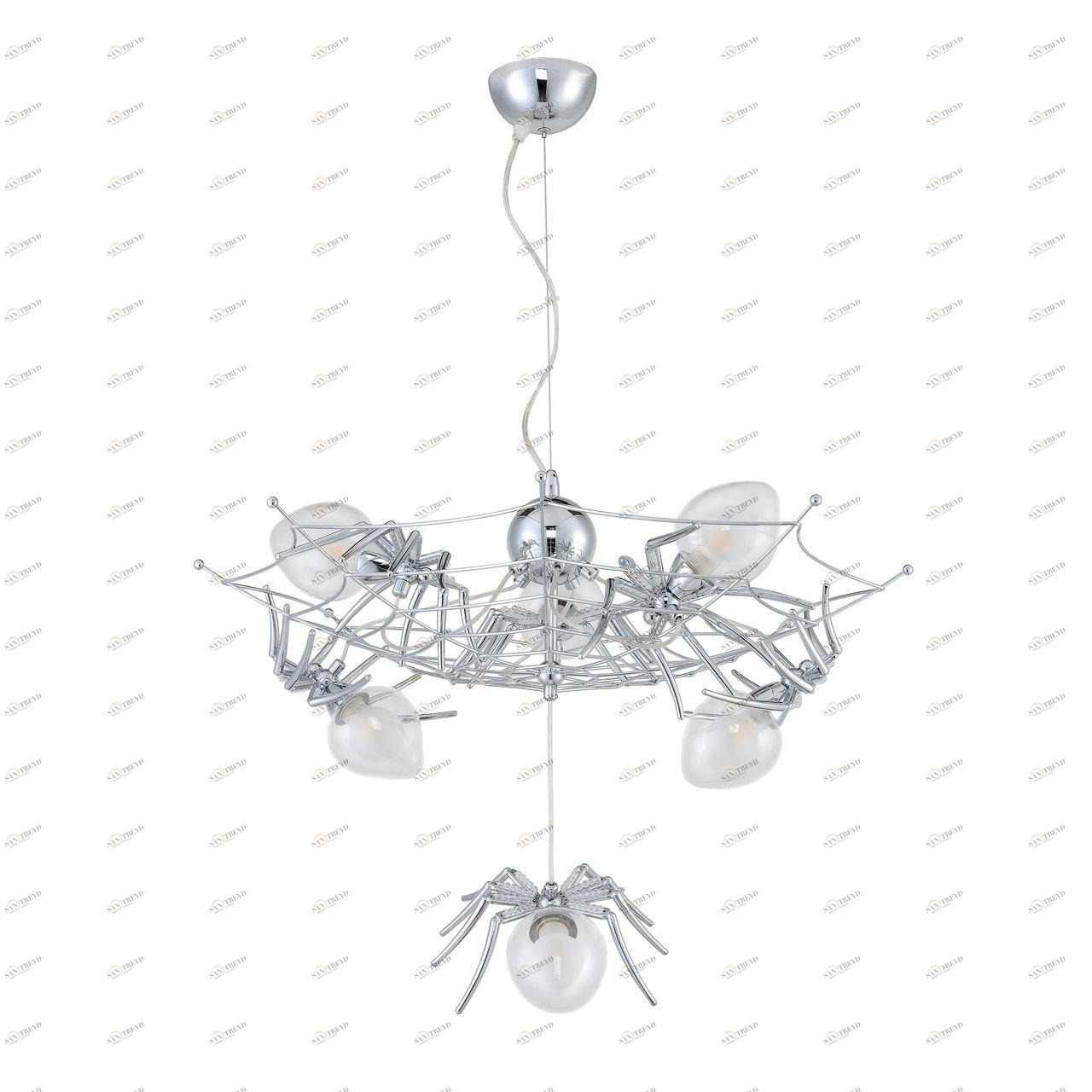 Подвесная люстра Divinare Spiders Invasion 1308/02 SP-6 DIVINARE ДИЗАЙНЕРСКИЕ, SPIDERS INVASION 108113 Хром 