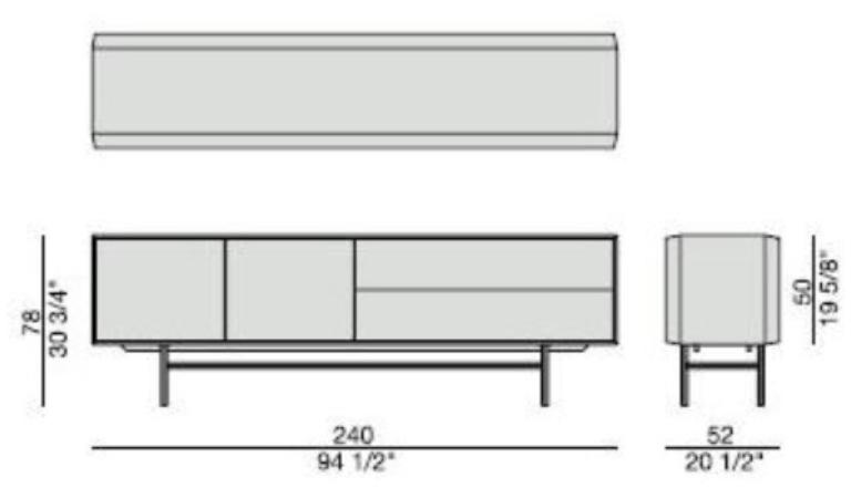 Porada Буфет из орехового дерева с распашными дверцами Eighteen sun-id-1381221 - Вид №1