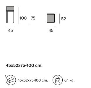 Высокий стул из ротанга со спинкой Pilma Bali &amp ARCH-00030390 - Вид №4
