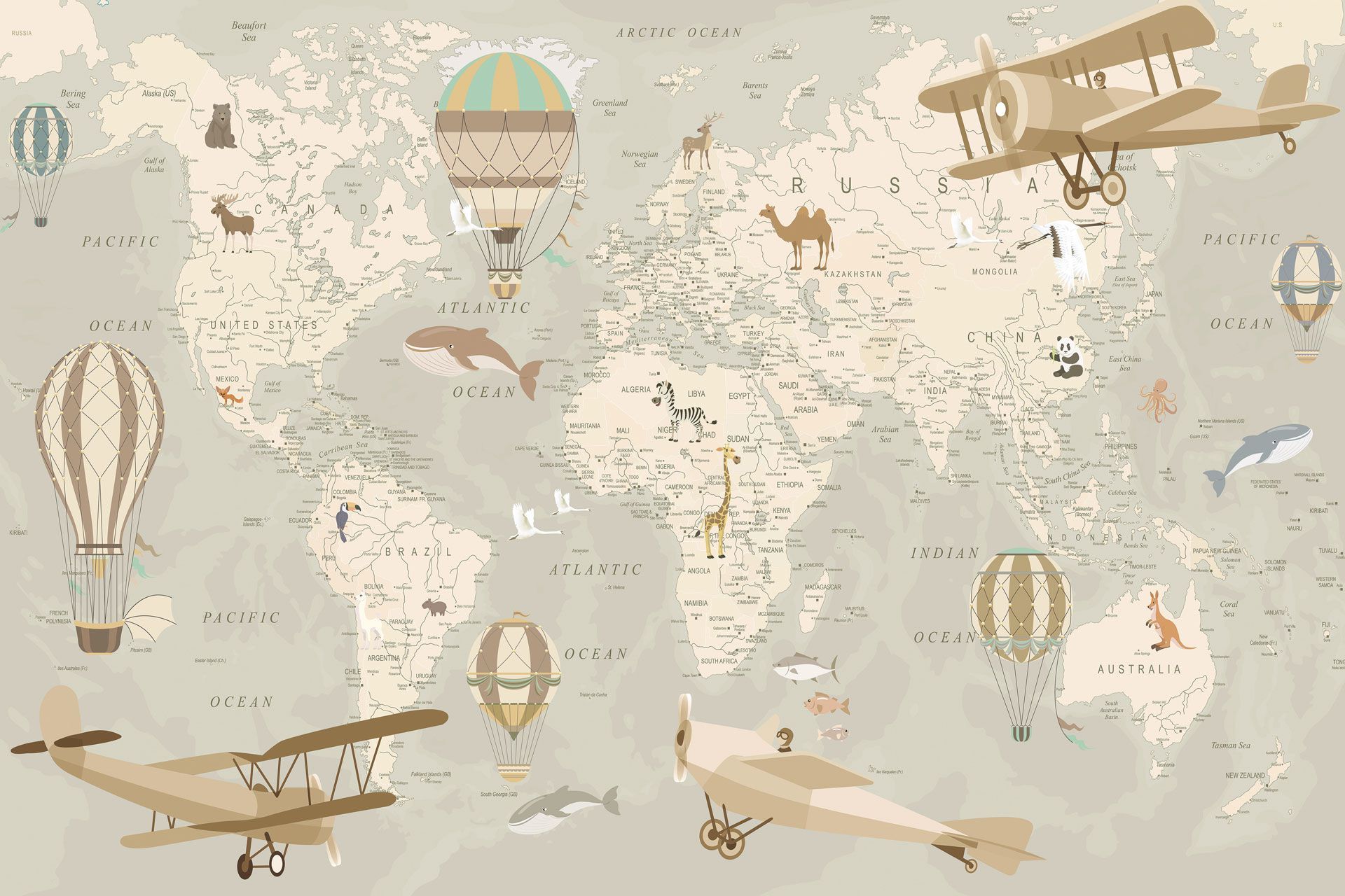 Панорамные обои для детей Rimura 2025 ARCH-00024050 - Вид №1