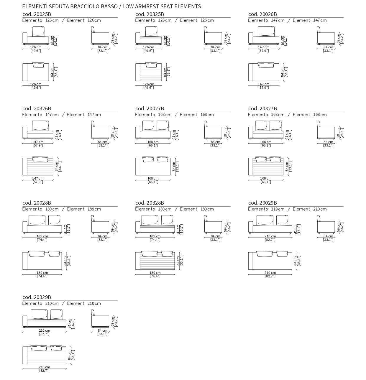 Модульный тканевый диван Frigerio Эдди ARCH-00072713 - Вид №15