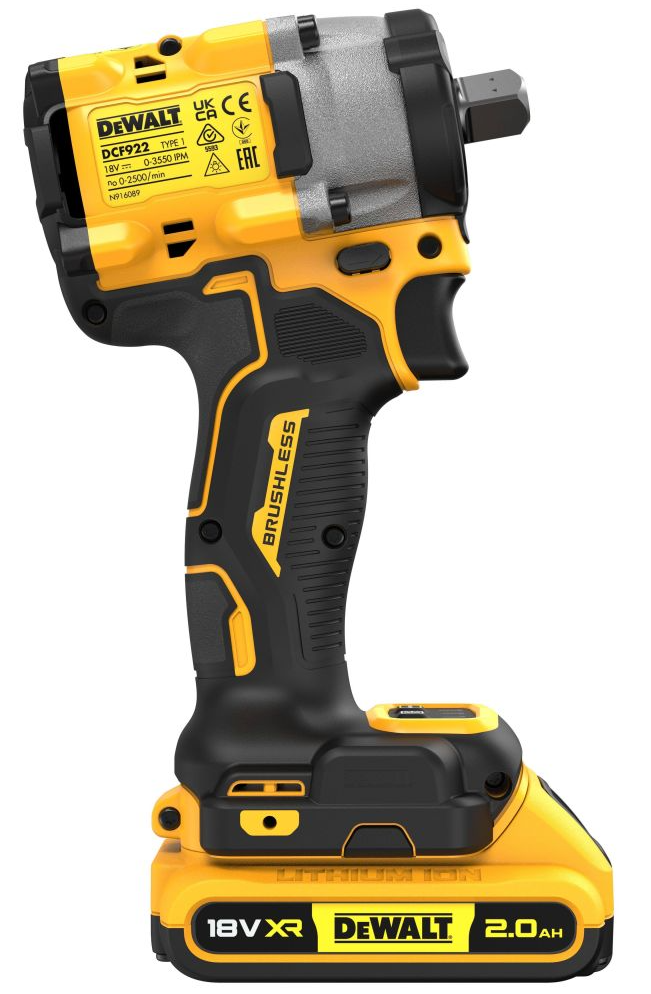 Гайковерт DeWalt DCF922D2T-QW XR FLEXVOLТ 18/54V 5455799 STDN-0065092 - Вид №2