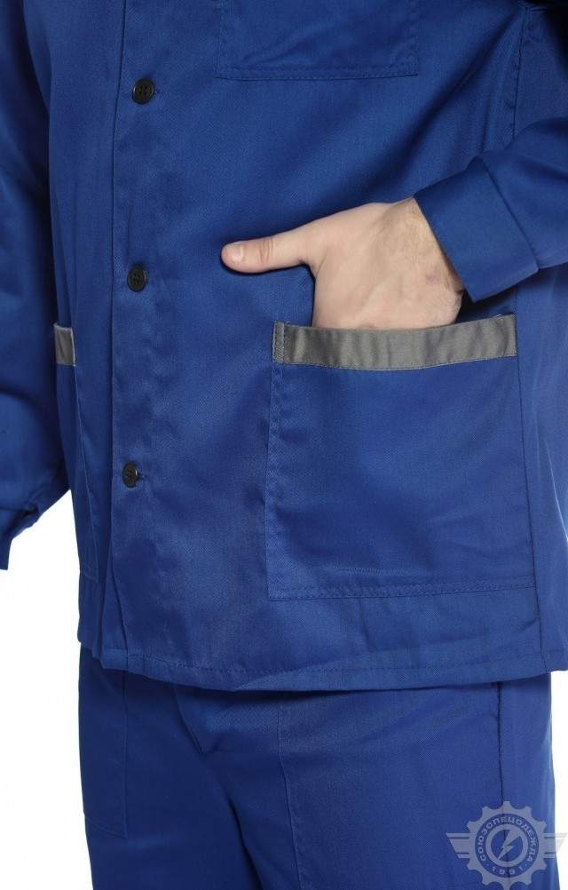 65400 Костюм "Труд" василек-серый  Летняя спецодежда  размер 60-62/170-176  - Вид №11