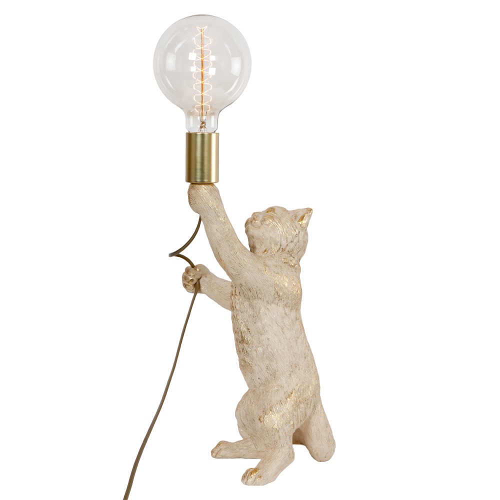 32130 Настольная лампа Кот Мэдисон Айвори BOGACHO 4627155817732 - Вид №2