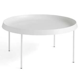 Столик кофейный Tulou, белый, Ø75х35 см