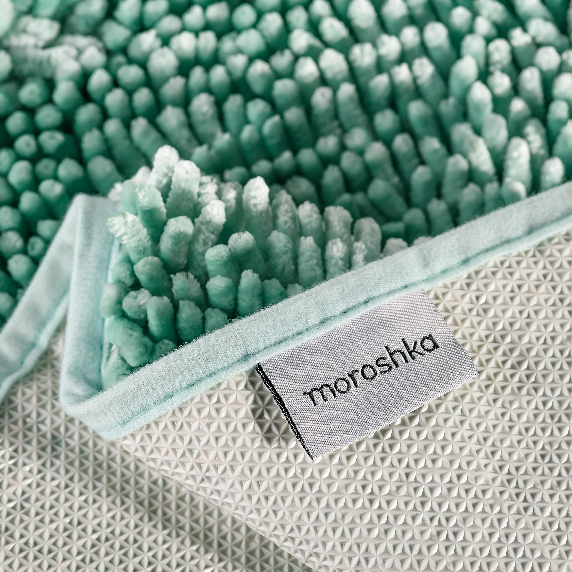 88109923 Коврик для ванной комнаты 40x60 см цвет зеленый Lama Santreyd - Вид №2