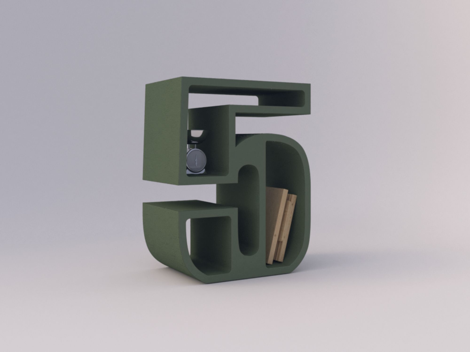 Мебель контейнеры в бетонной конструкции Voltan 555 ARCH-00065661 - Вид №48