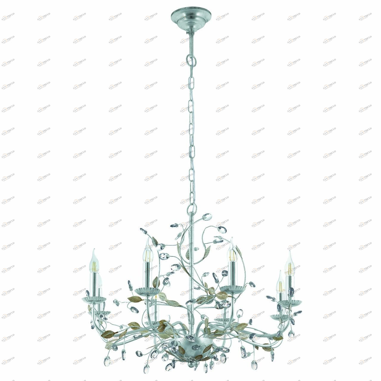 Подвесная люстра Eglo Flitwick 1 49829 серебро EGLO ДИЗАЙНЕРСКИЕ, FLITWICK 057006 Серебро 