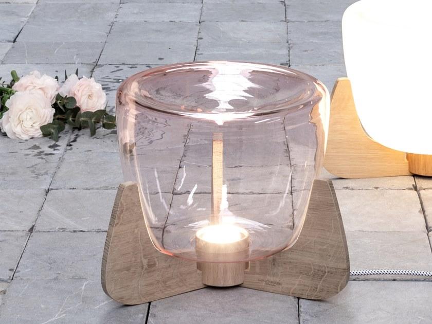 Hind Rabii Настольная светодиодная лампа из дерева и стекла Ice devotion sun-id-1374058 - Вид №3