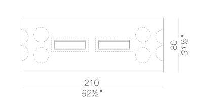 Высокий прямоугольный дубовый стол Lapalma ОРИ ARCH-00117243 - Вид №15