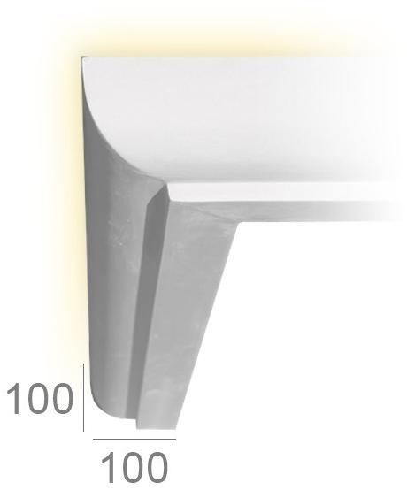 GESSO Гипсовая рамка для непрямого освещения  131a  - Вид №1