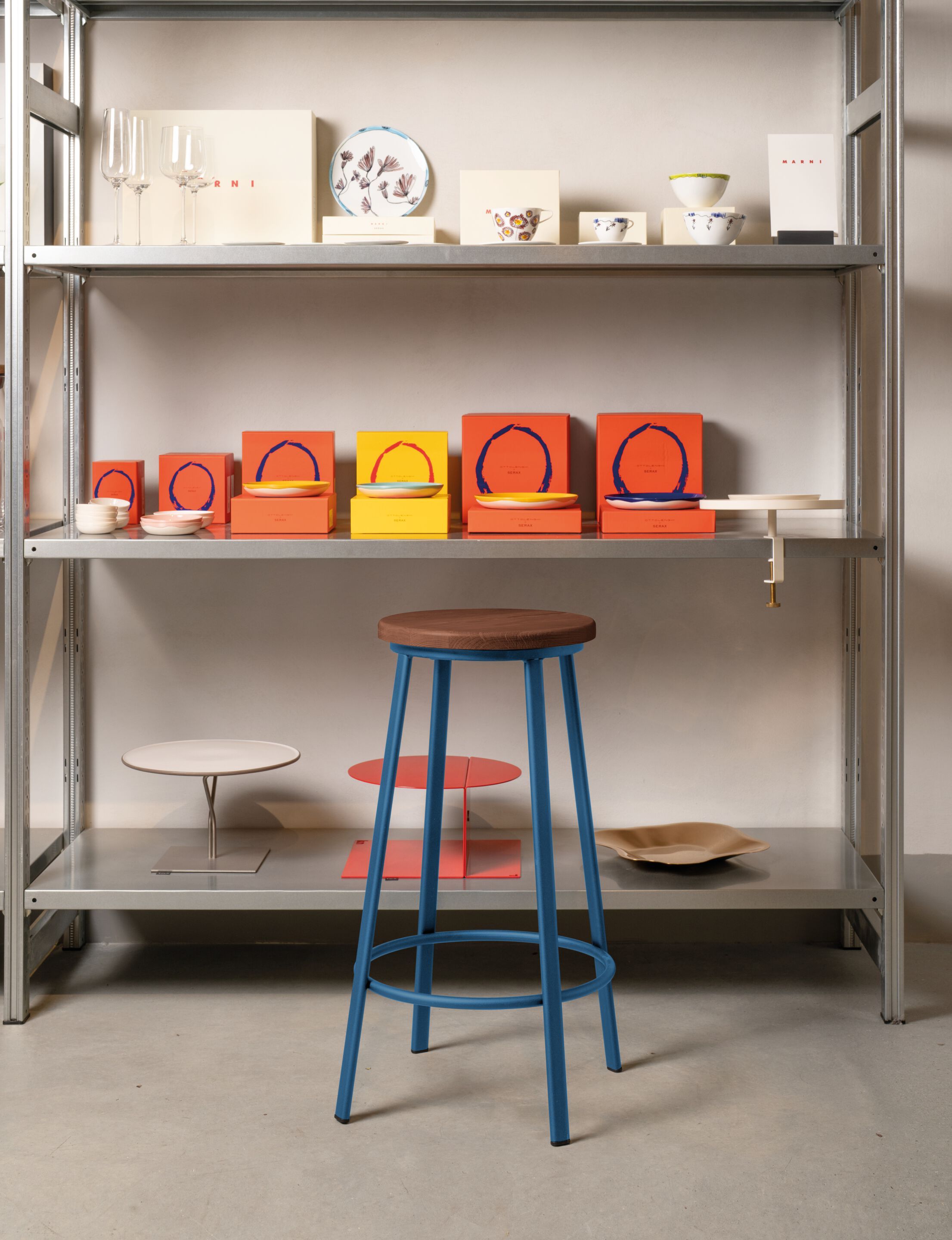 Поворотный барный стул с подставкой для ног Quinti Sedute GIRO ARCH-00004480 - Вид №1