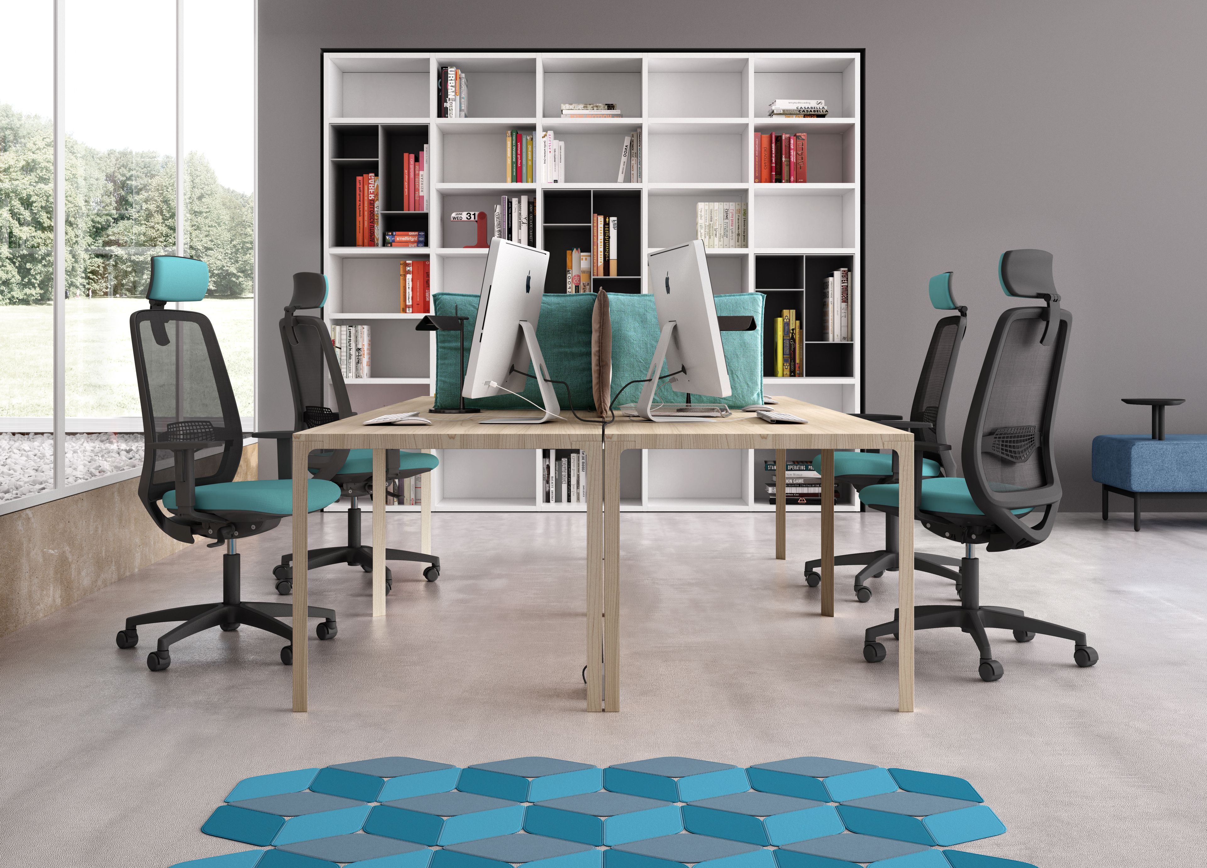 5 спиц ткань поворотный операционный стул Leyform Star ARCH-00048860 - Вид №1