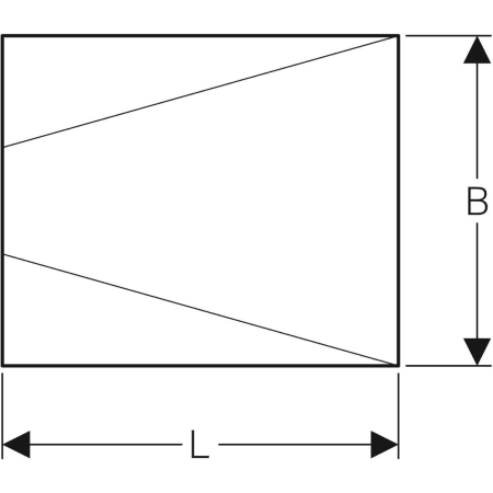 154.254.00.1 Душевая панель Geberit под кафель, с V-образным уклоном Geberit  - Вид №2