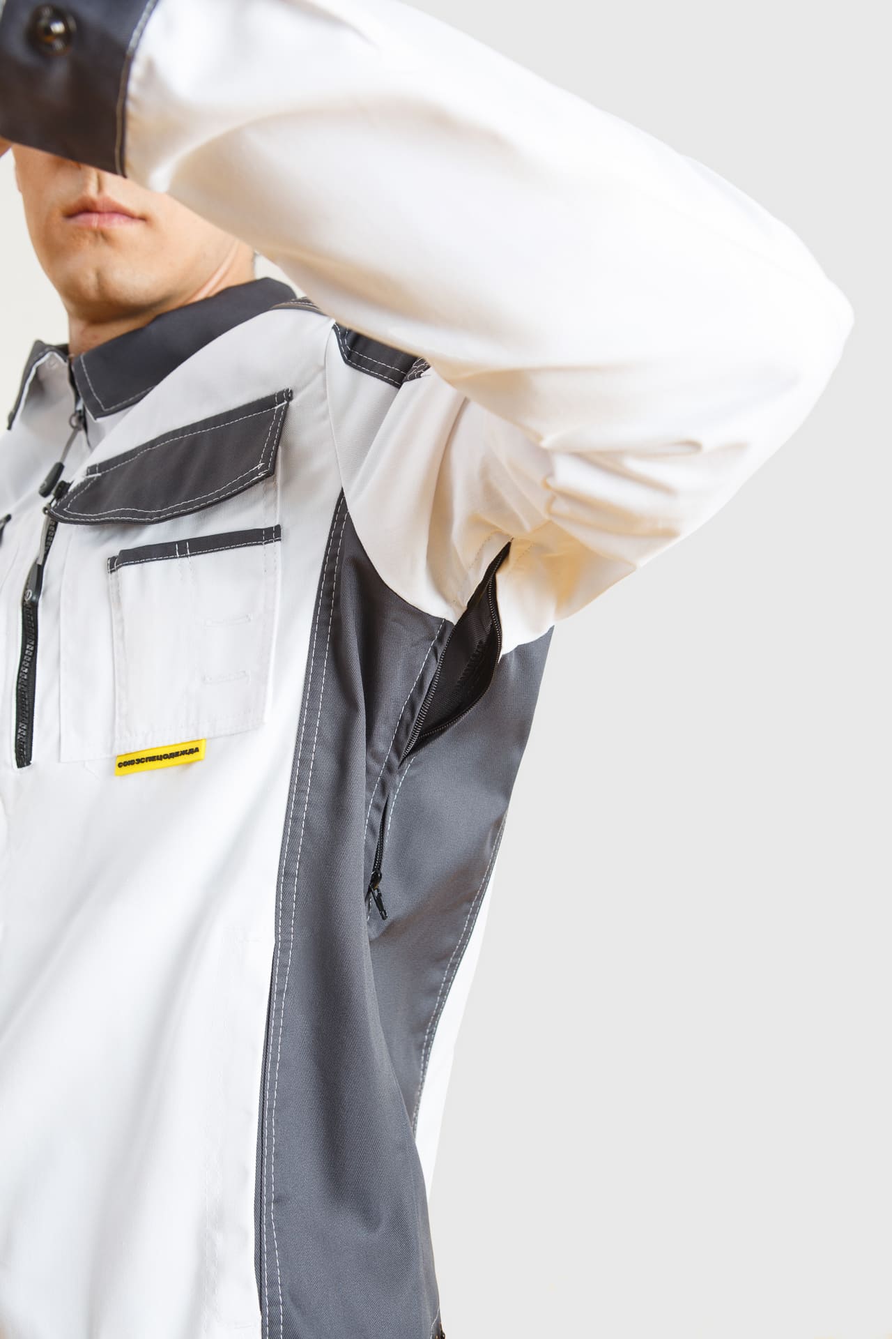 4974828 Костюм  NEW белый графит STATUS  Летняя спецодежда  размер 52-54/182-188  - Вид №11