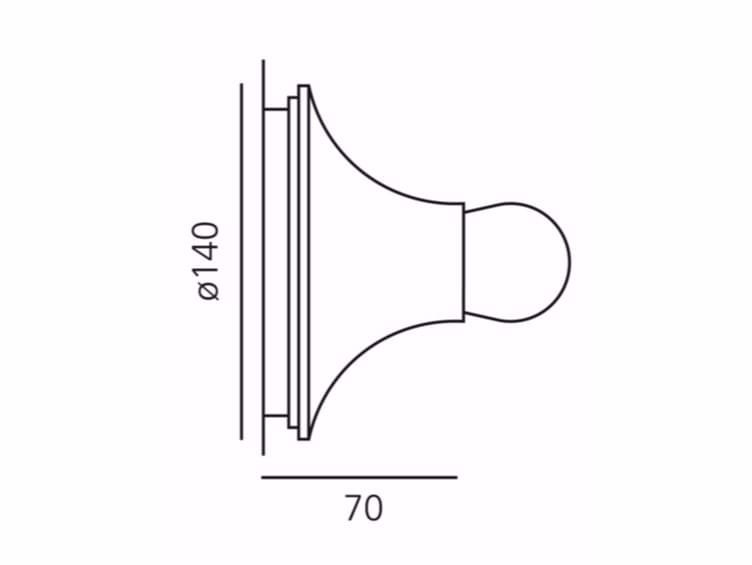 Потолочный светильник / Настенный светильник из поликарбоната In Stock Artemide ARCH-00029103 - Вид №2