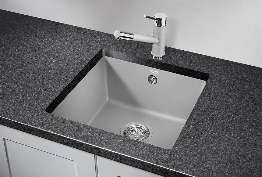 4451, АЛЮМИНИУМ, кухонная мойка, кварц GRANULA 4451-ST98