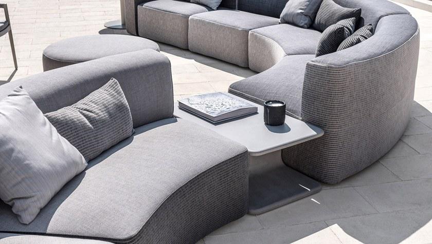 Varaschin Прямоугольный столик для сада из бетона Belt 221t - Вид №2