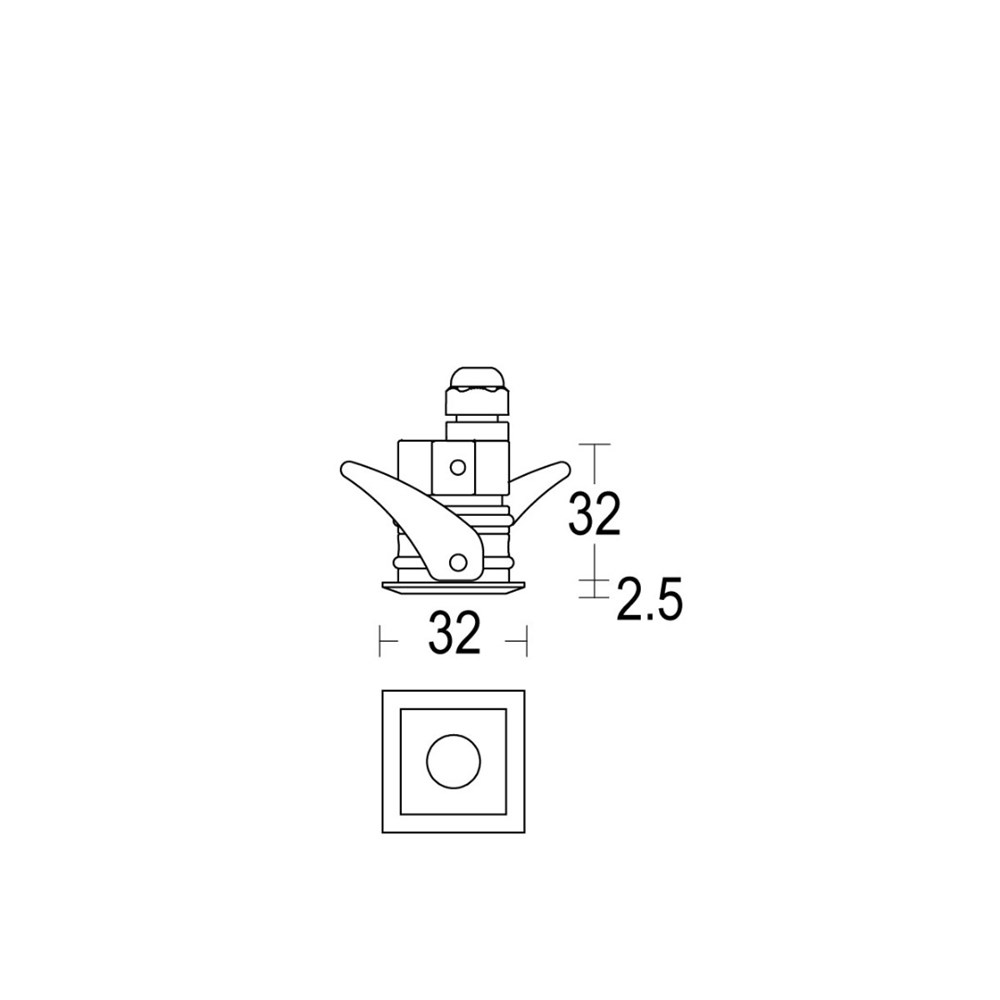 MicroSegno 24V Ghidini Segno SQ .15 Нержавеющая Сталь  - Вид №1