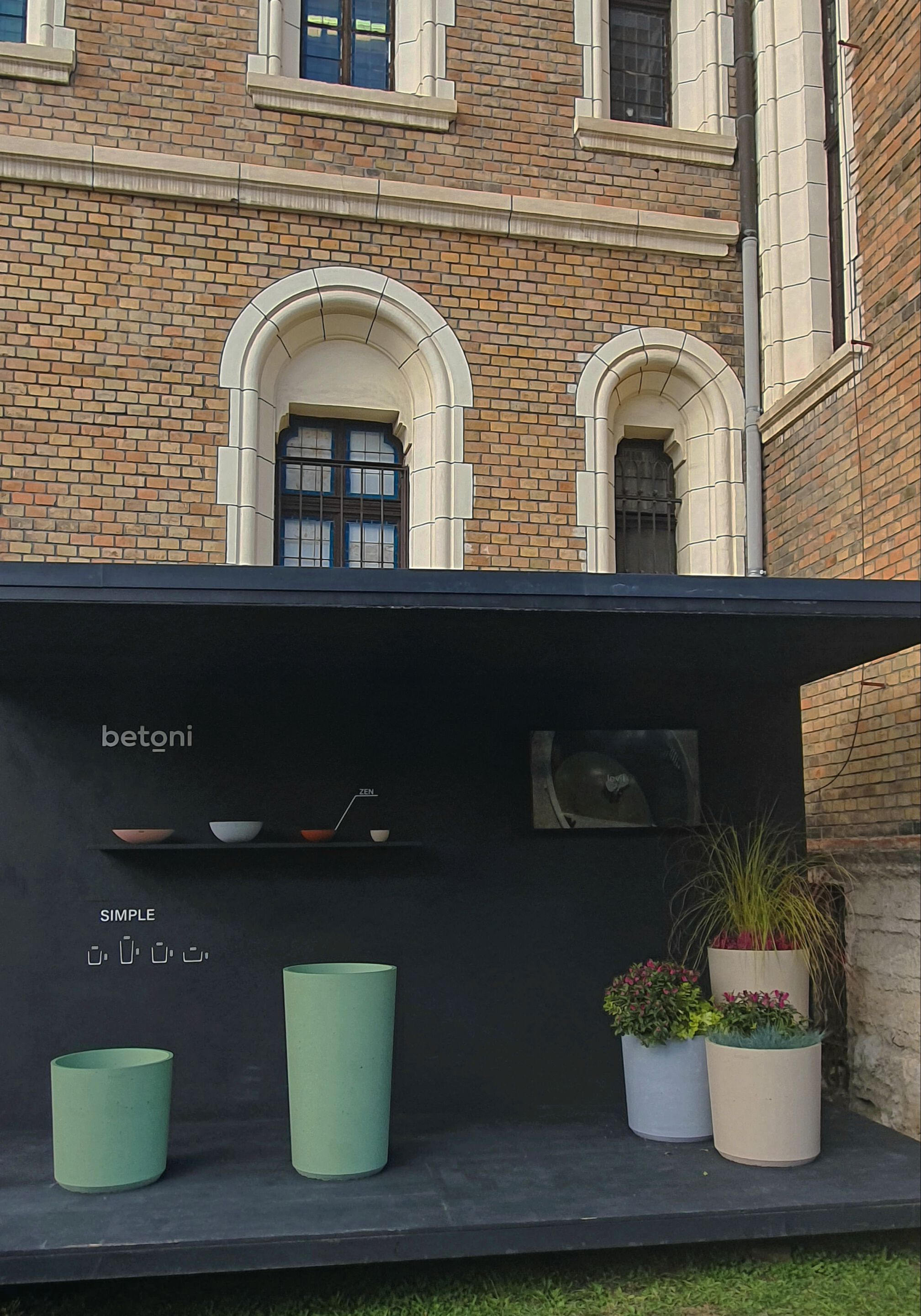 Круглый бетонный горшок Betoni Simple ARCH-00147358 - Вид №2