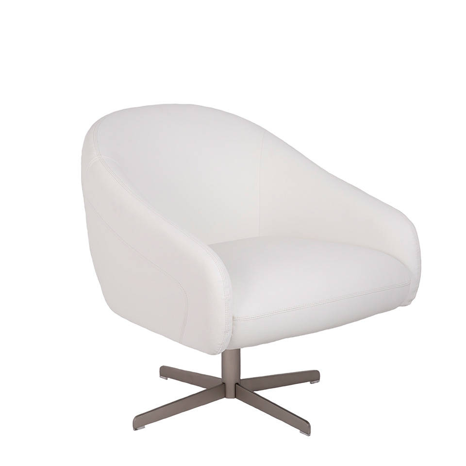 033056 Кресло белое искусственная кожа Angel Cerda A729  - Вид №6