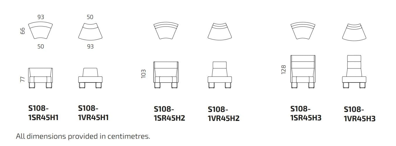 Изогнутый тканевый диван с высокой спинкой Intuit by Softrend Meeter ARCH-00151203 - Вид №7