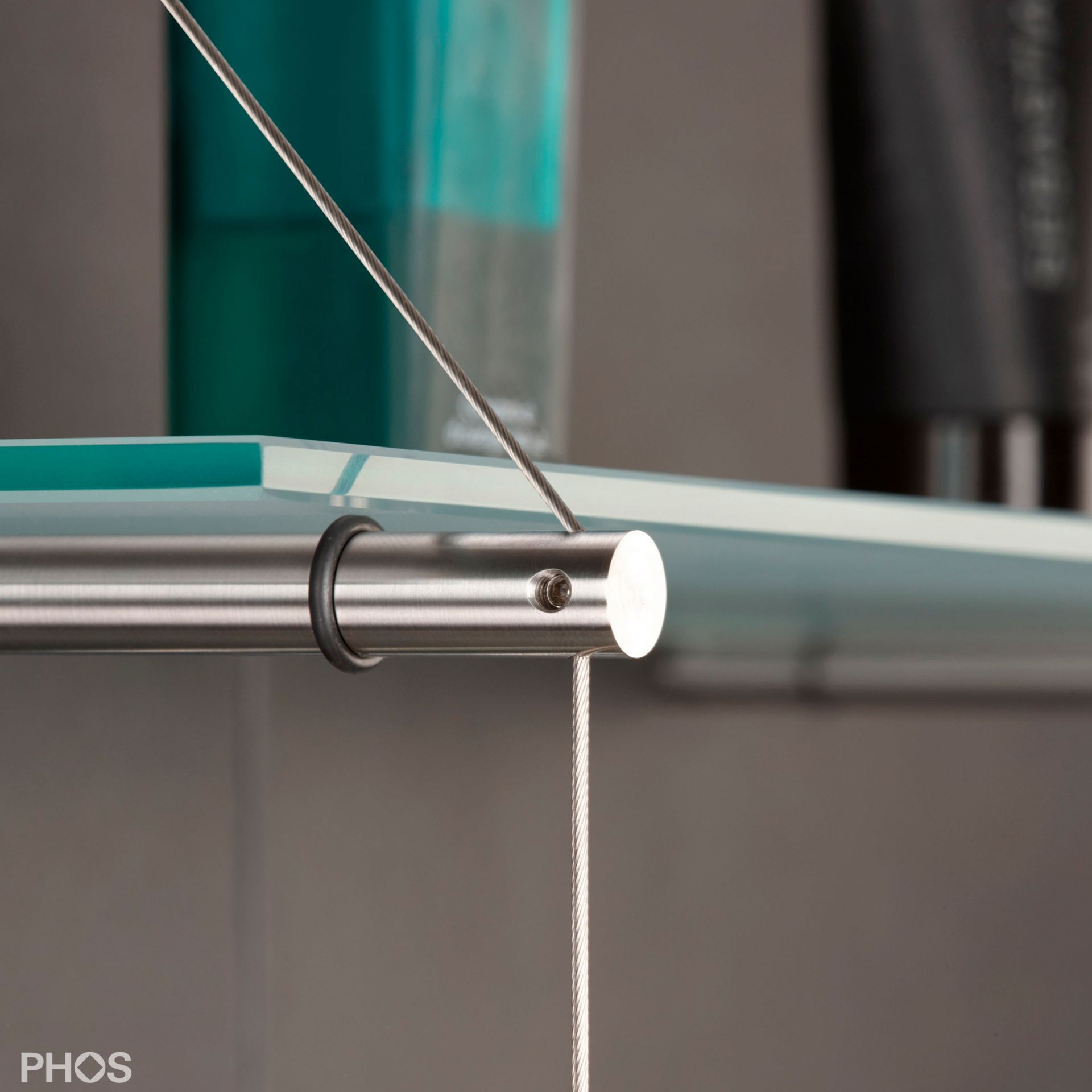 RST260-3 Стеклянная полка с 3 стеклянными полками PHOS  - Вид №1