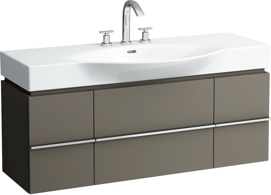 H4013020759991 Шкафчик под раковину, для раковин 811704, 812704, 2 выдвижных ящика с 2 дверцами, 2 стеклянные полки LAUFEN PRO - Вид №33