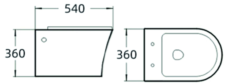 SL-5006 Унитаз подвесной безободковый LAB.Space  - Вид №1