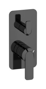Внешние части встроенного в стену смесителя на 3 потребителя WE ARE IB c6312cf Black Chrome C-67