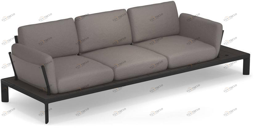 emu 3-х местный тканевый садовый диван Tami Art. 765