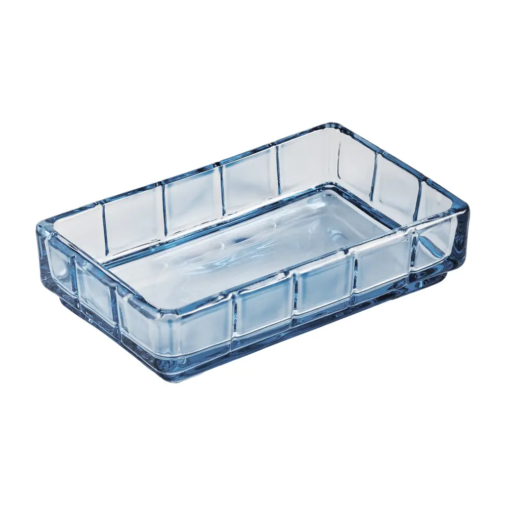 Стеклянная мыльница Verran Norwa в голубом цвете для современной ванной 89384129 STLM-1572032