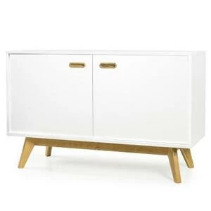 Сервант Tenzo Bess, 72х114х43 см, дуб, белый