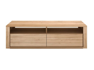 Твердый деревянный низкий ТВ-шкаф