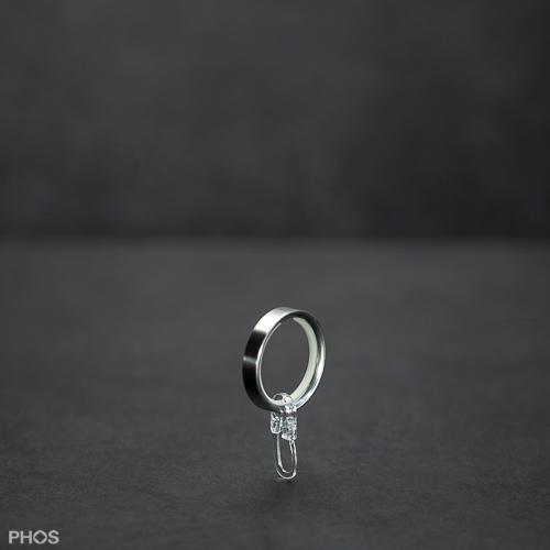 RG34-6K Кольцо для штор с откидным крючком и защитой от царапин, ø34 мм PHOS  - Вид №1