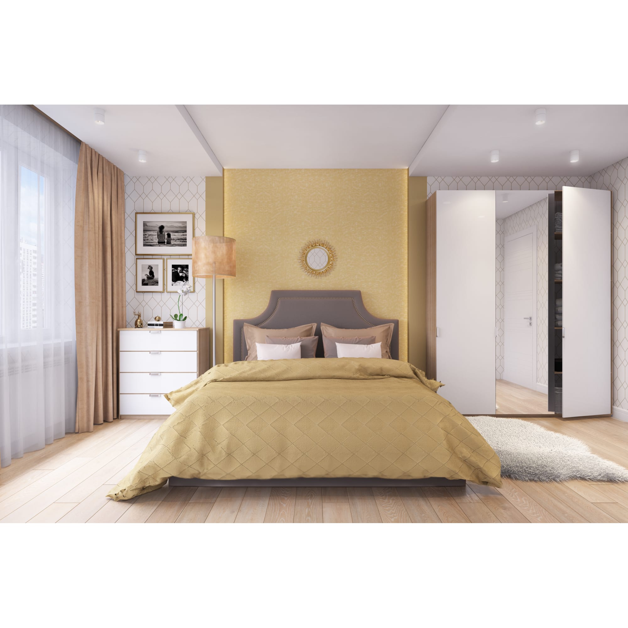 12732989 Шкура овечья одинарная 0.65х0.45 м цвет белый Santreyd  - Вид №3