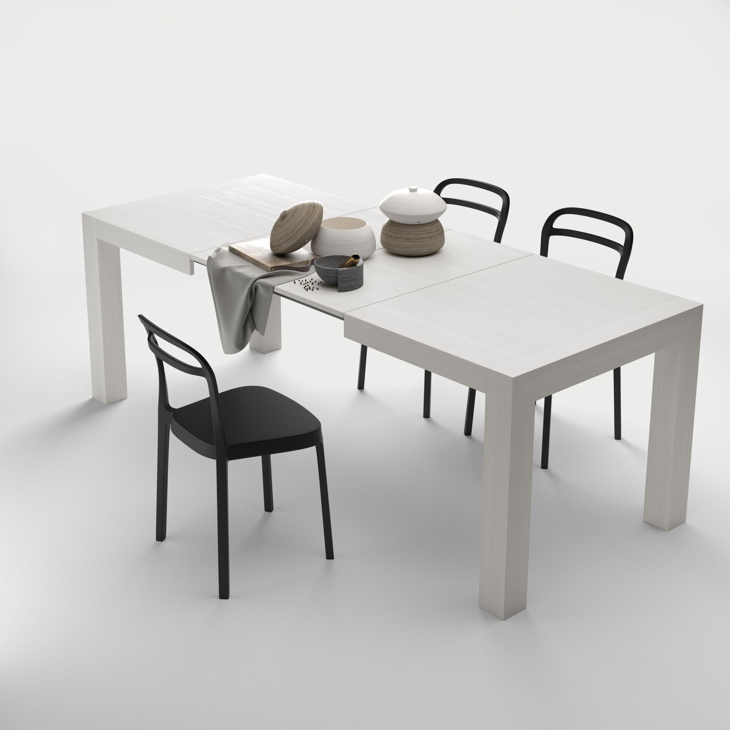 Прямоугольный выдвижной обеденный стол в меламине Mobili Fiver IACOPO ARCH-00045798 - Вид №5