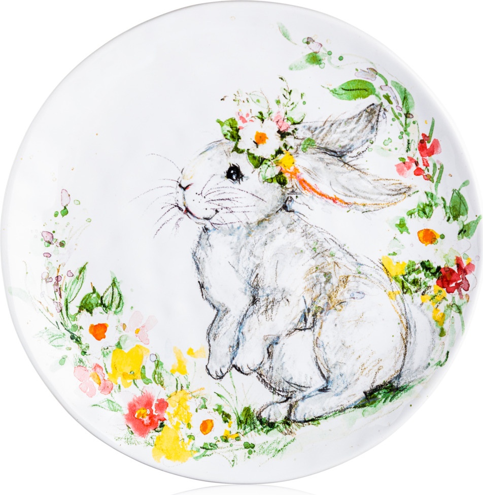 10648249 Certified International Тарелка обеденная Certified Int. Милый кролик 28см, керамика Керамика 