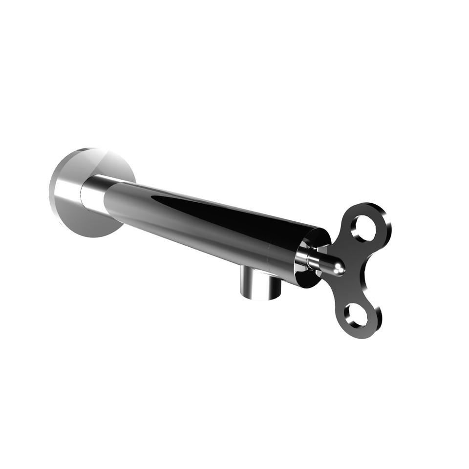 63439 / 0L Длинный носик Смеситель для раковины настенный, 319 мм. носик с прогрессивным картриджем, помещенным в носик. Bongio Acquacarica 63439/0L