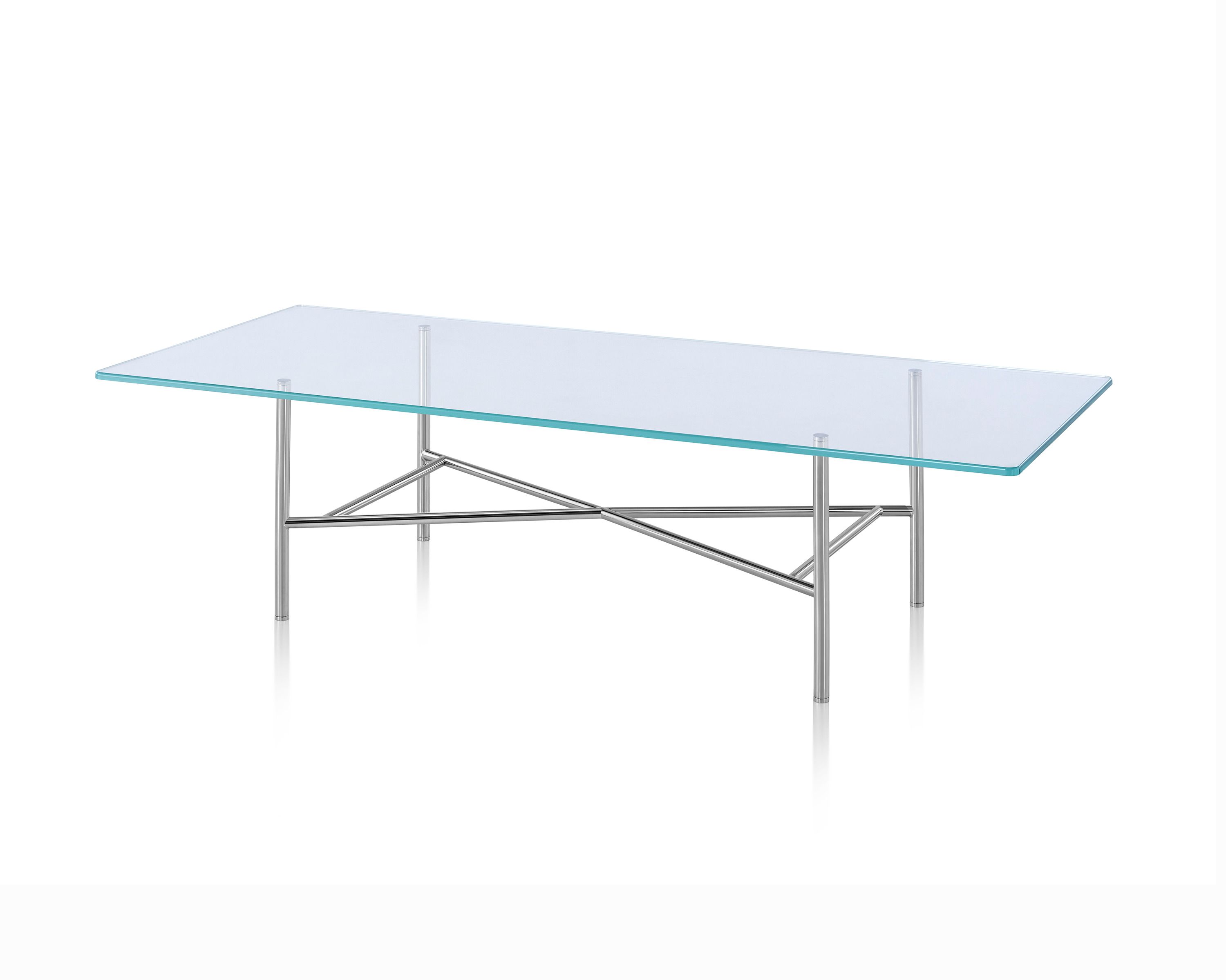 Прямоугольный стеклянный и металлический журнальный столик Herman Miller Layer ARCH-00033427 - Вид №13