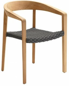 solpuri Штабелируемый стул из тикового дерева с подлокотниками Lodge