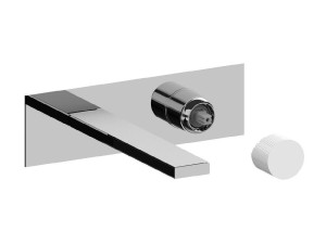 Однорычажный настенный смеситель для раковины с пластиной