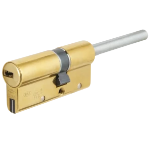 Цилиндр Cisa AP4S 0P3S7-12.66, 35x10x25 мм, ключ/шток, цвет латунь, без вертушки 82393109 STLM-2198408