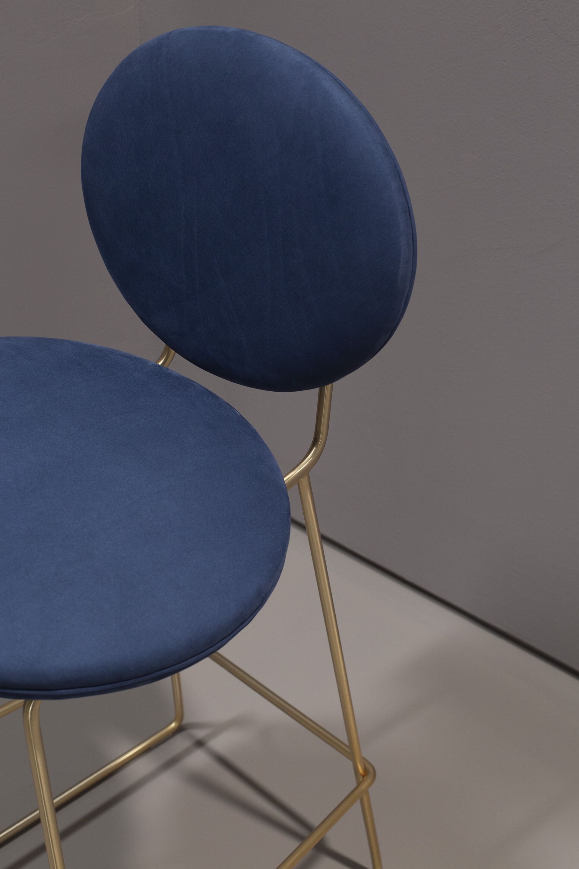 Кожаный мягкий высокий стул с подставкой для ног Baxter Gemma ARCH-00004191 - Вид №4